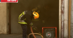 Incêndio em garagem destrói carro na Gen. Humberto Delgado